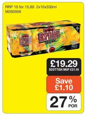 Makro Desperados Original offer