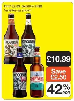 Makro Hobgoblin & Shipyard Beer offer