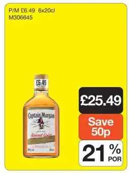 Makro Captain Morgan Spiced Gold offer