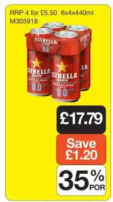 Makro Estrella Damm 0.0 offer