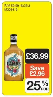 Makro Lamb's Spiced Rum offer
