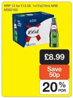 Makro 1664 Beer offer