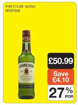 Makro Jameson Triple Distilled Irish Whiskey offer