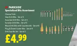 Lidl PARKSIDE Specialised Bits Assortment offer