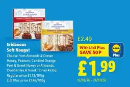 Lidl Eridanous Soft Nougat offer