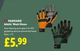 Lidl PARKSIDE Adults’ Work Gloves offer