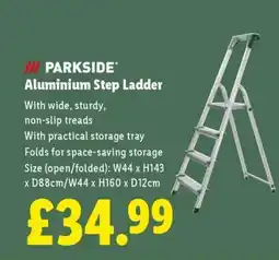 Lidl Parkside Aluminium Step Ladder offer