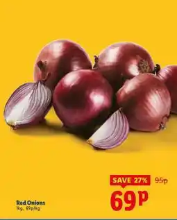 Lidl Red Onions offer