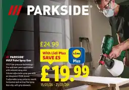 Lidl PARKSIDE HVLP Paint Spray Gun offer