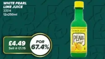 White pearl lime juice