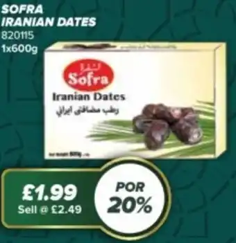 Bestway SOFRA Iranian dates offer