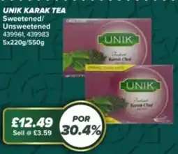 Bestway UNIK Karak Tea Sweetened/ Unsweetened offer