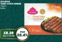 Bestway ZULEKHA Tand chick kebab offer