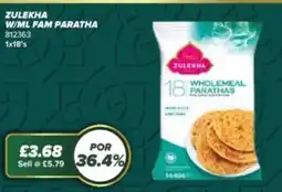 Bestway ZULEKHA W/ML fam paratha offer