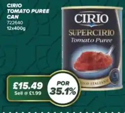 Bestway CIRIO Tomato puree can offer