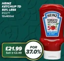 Bestway HEINZ ketchup td 50% less offer
