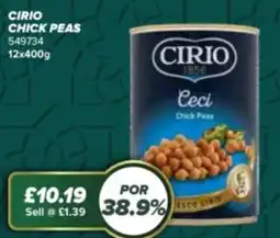 Bestway CIRIO Chick peas offer