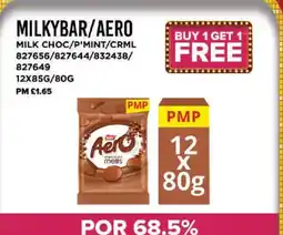Bestway MILKYBAR/AERO Milk choc/p'mint/crml offer