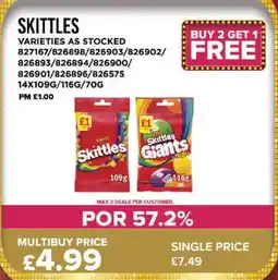 Bestway Skittles offer