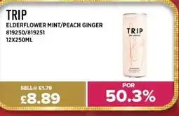 Bestway TRIP Elderflower mint/peach ginger offer
