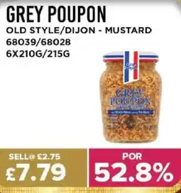 Bestway GREY POUPON Old style/dijon mustard offer
