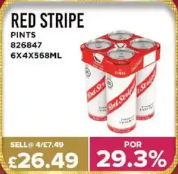 Bestway RED STRIPE Pints offer