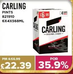 Bestway CARLING Pints offer