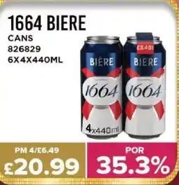 Bestway 1664 BIERE Cans offer