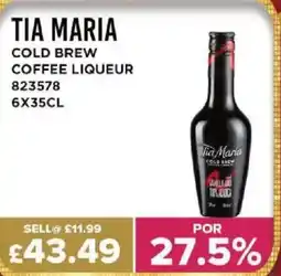 Bestway TIA MARIA Cold brew coffee liqueur offer