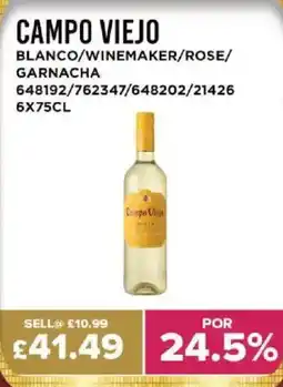 Bestway CAMPO VIEJO Blanco/winemaker/rose/ garnacha offer
