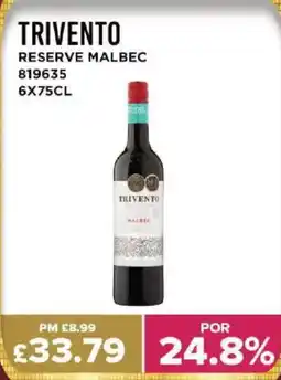 Bestway TRIVENTO Reserve malbec offer
