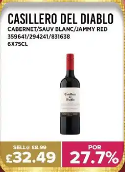 Bestway CASILLERO DEL DIABLO Cabernet/sauv blanc/jammy red offer