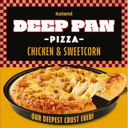 Iceland Iceland Deep Pan Pizza Chicken & Sweetcorn 420g offer