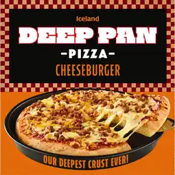 Iceland Iceland Deep Pan Pizza Cheeseburger 415g offer