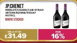Bestway JP.CHENET Merlot/chard/cab syrah offer