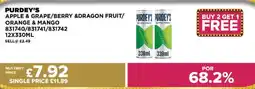 Bestway PURDEY'S Apple & grape/berry &dragon fruit/ orange & mango offer
