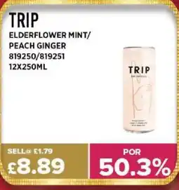 Bestway TRIP Elderflower mint/ peach ginger offer