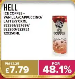Bestway HELL Ice coffee - vanilla/cappuccino/ latte/s'crml offer