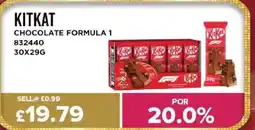 Bestway KITKAT Chocolate formula 1 offer
