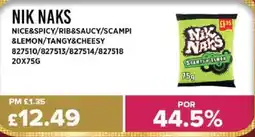 Bestway NIK NAKS Nice&spicy/rib&saucy/scampi &lemon/tangy&cheesy offer