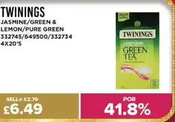 Bestway TWININGS Jasmine/green & lemon/pure green offer