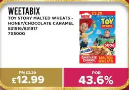 Bestway WEETABIX Toy story malted wheats - honey/chocolate caramel offer