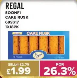 Bestway REGAL Soonfi cake rusk offer