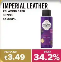 Bestway IMPERIAL LEATHER Relaxing bath offer