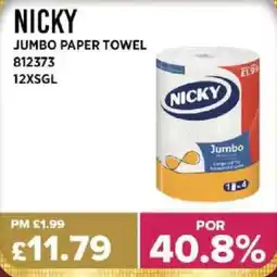 Bestway NICKY Jumbo paper towel offer