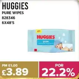 Bestway HUGGIES Pure wipes offer