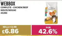 Bestway WEBBOX Complete - chicken/beef offer