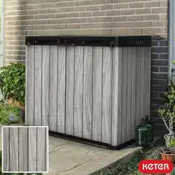 Costco Keter Storm Grey Signature 4ft 7 x 2ft 8 (1.4 x 0.82m) 1,150 Litre Horizontal Storage Shed offer