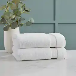 Costco Grandeur 100% Hygro Cotton Bath Towels, Pack of 2 in White offer