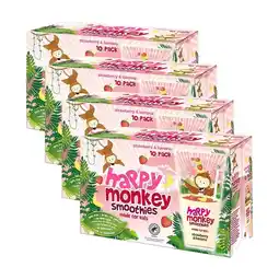 Costco Happy Monkey Strawberry & Banana Smoothies, 4 x 10 x 180ml offer